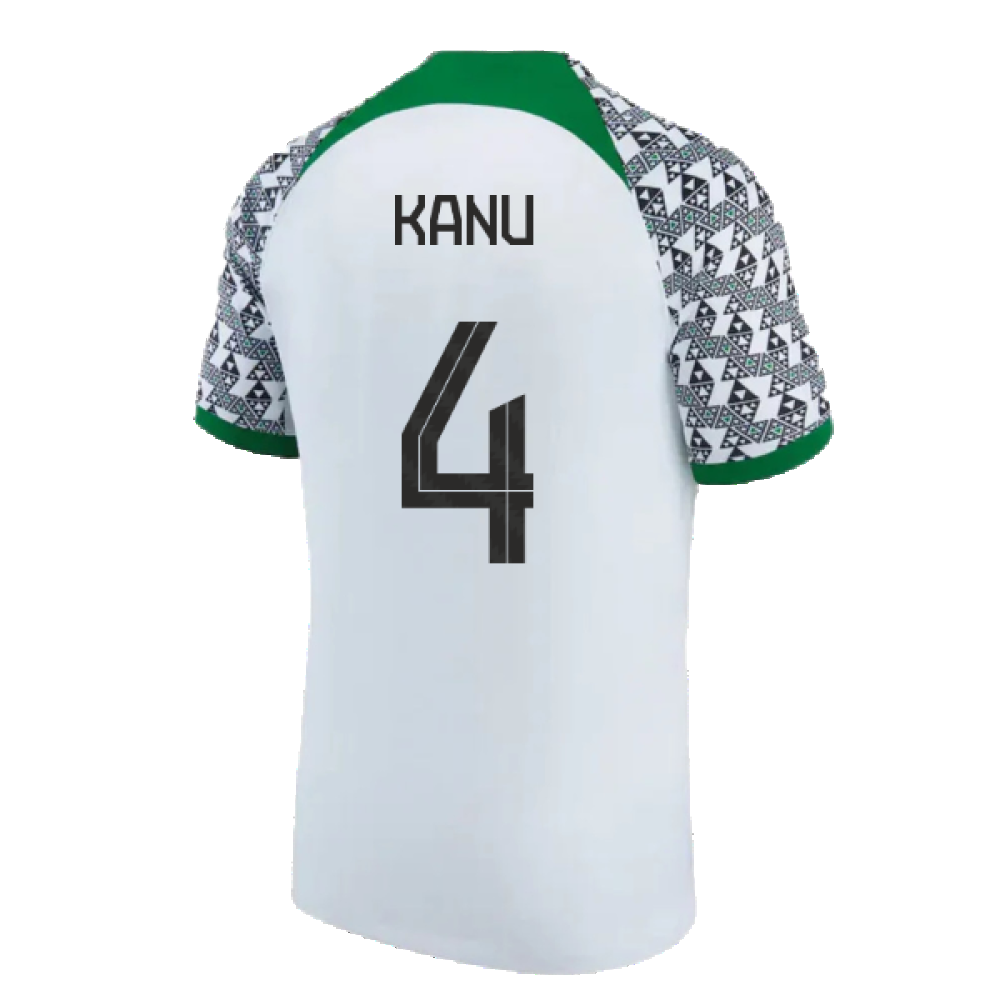 Nigeria 2021-2023 Away Shirt (L) (KANU 4) (Excellent)_1