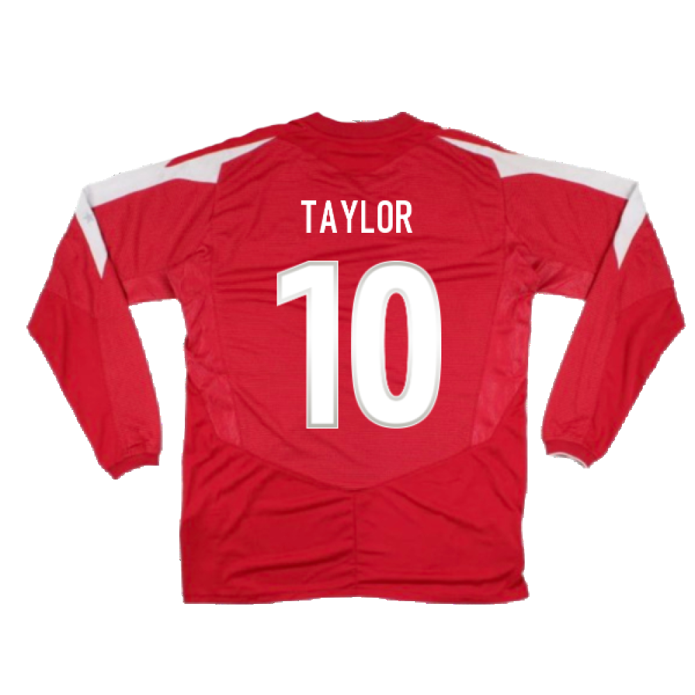 Nottingham Forest 2004-05 Long Sleeve Home Shirt (S) (Excellent) (Taylor 10)_1