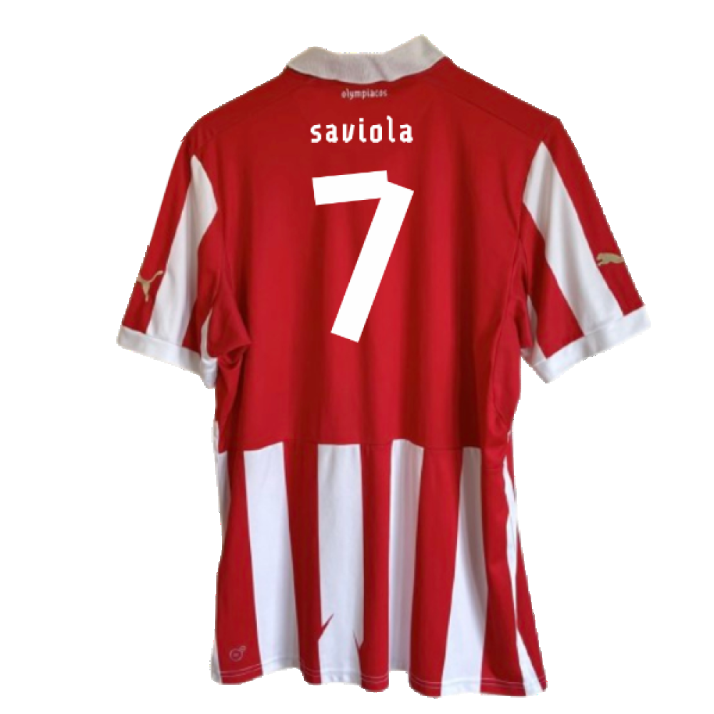 Olympiacos 2012-13 Home Shirt (Excellent) (Saviola 7)_1