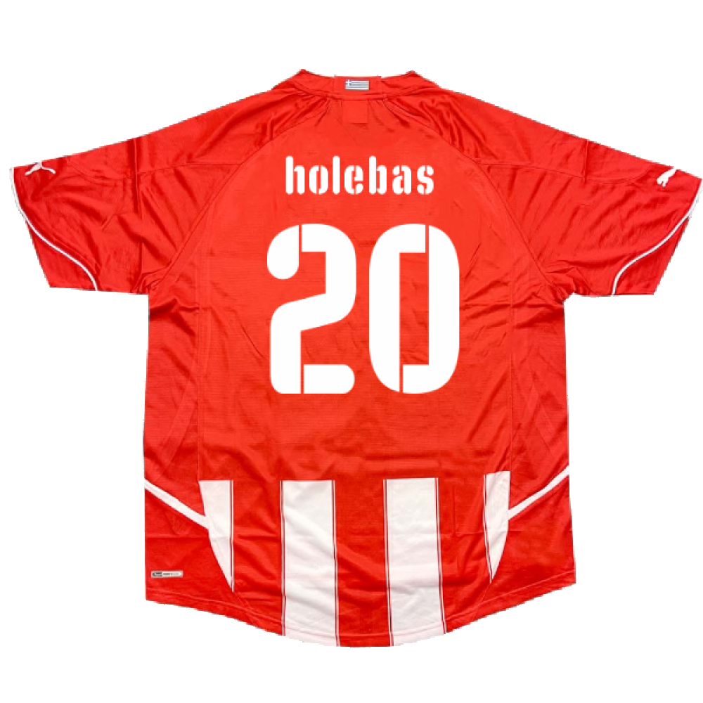 Olympiakos 2010-11 Home Shirt (M) (Good) (Holebas 20)_1