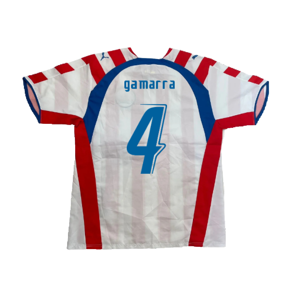 Paraguay 2006-07 Home Shirt (L) (Excellent) (GAMARRA 4)_1