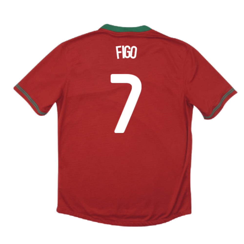 Portugal 2012-13 Home Shirt (M) (Good) (Figo 7)_1