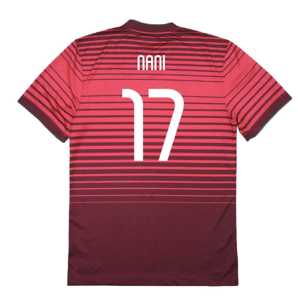 Portugal 2014-15 Home Shirt (XL) (Good) (Nani 17)_1