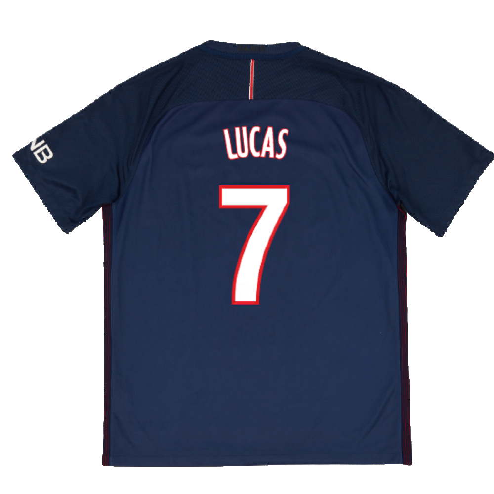 PSG 2016-17 Home Shirt (L) (Excellent) (Lucas 7)_1