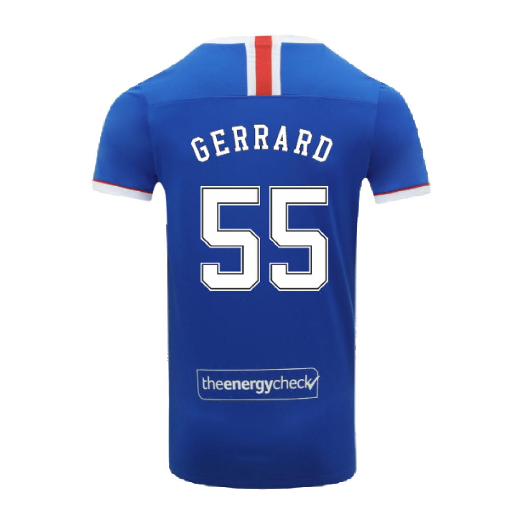 Rangers 2020-21 Home Shirt (S) (Gerrard 55) (Excellent)_1