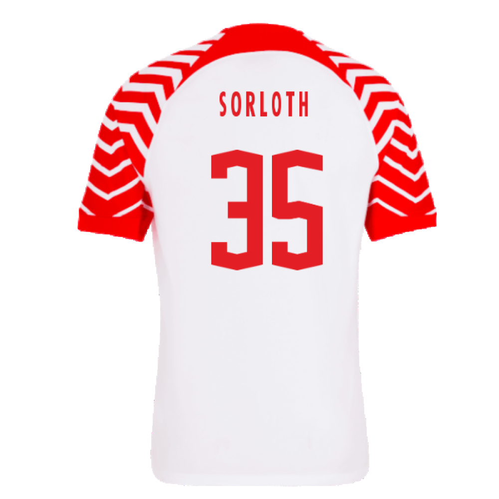 Red Bull Leipzig 2023-24 Home Shirt (L) (Sorloth 35) (Good)_1