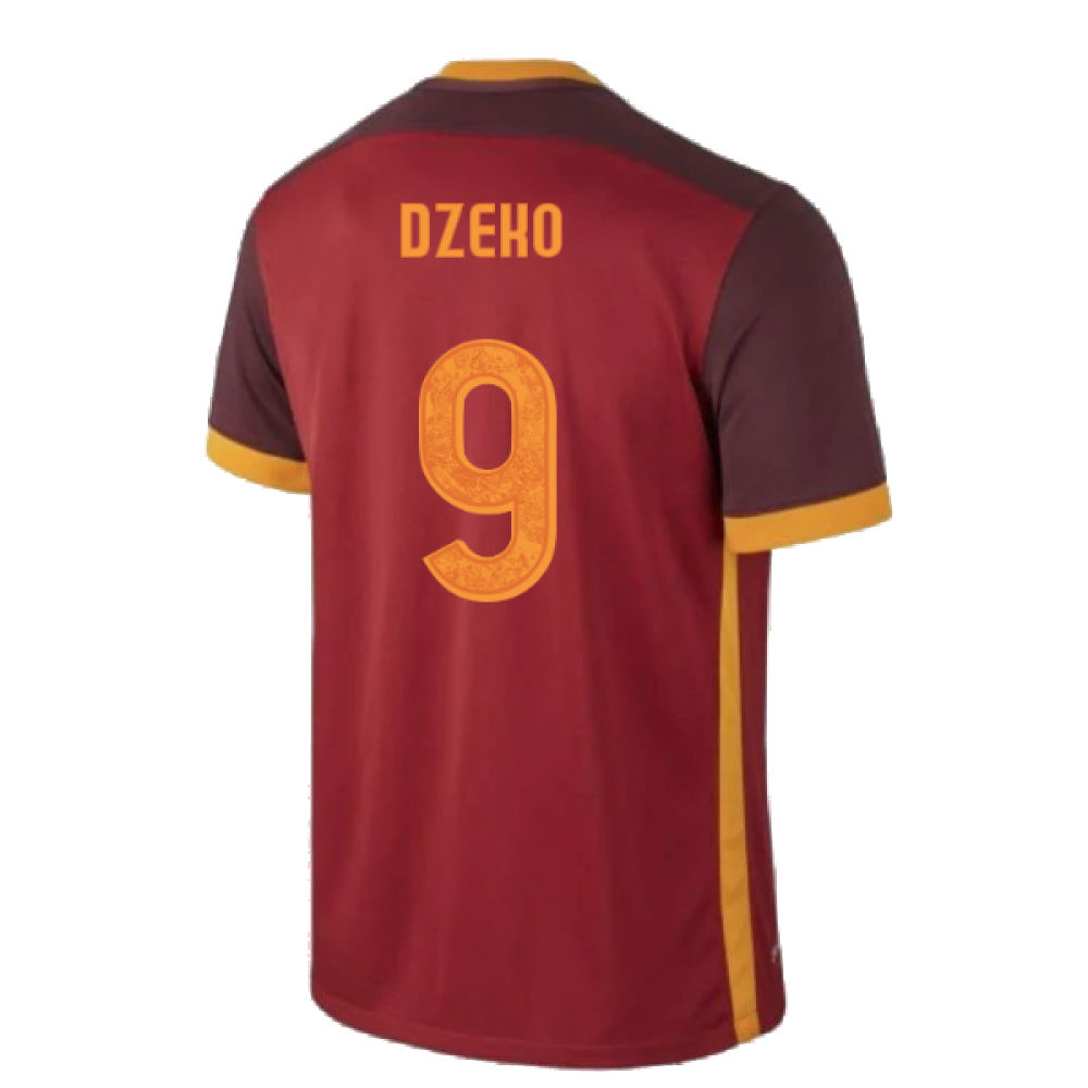 Roma 2015-16 Home Shirt (S) (Very Good) (Dzeko 9)_1