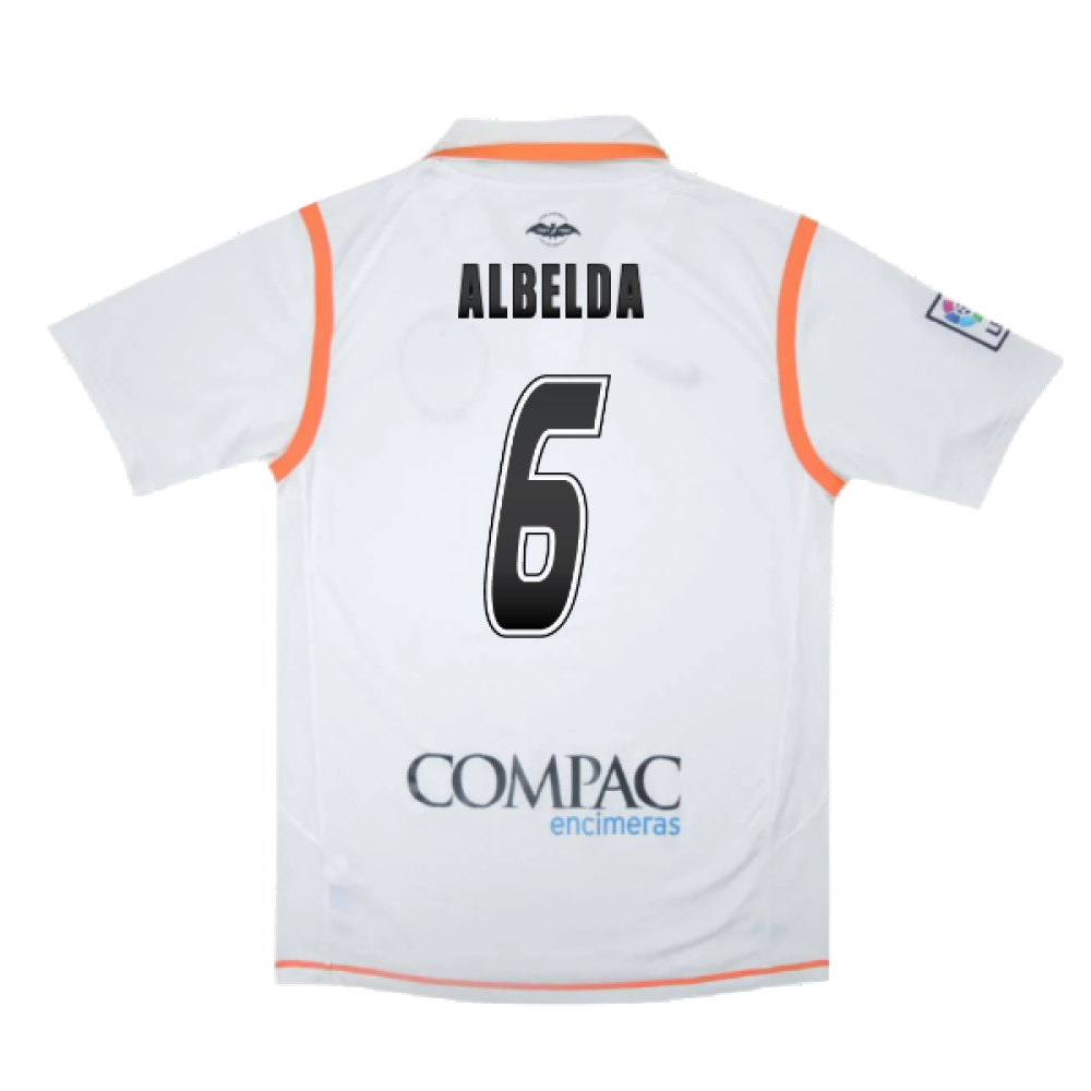 Valencia 2007-08 Home Shirt (XL) (Excellent) (Albelda 6)_1