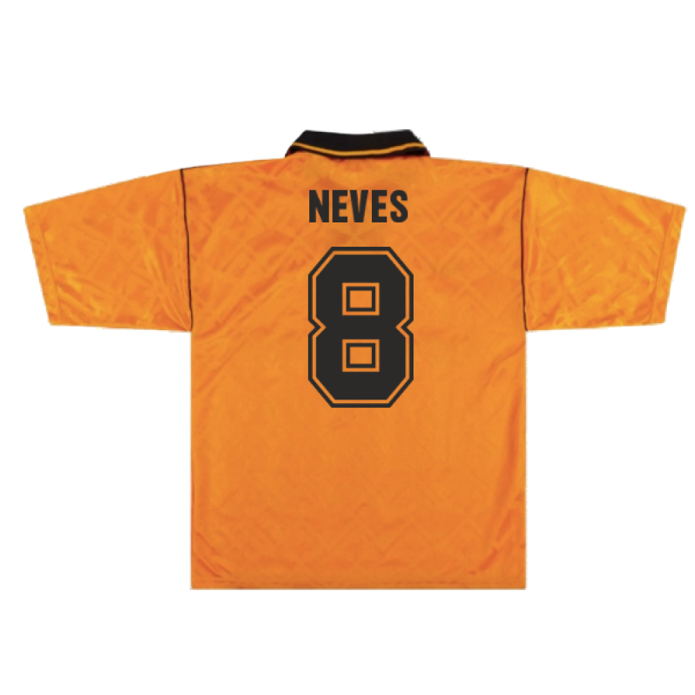 Wolves 1990-92 Home Shirt (L) (Very Good) (Neves 8)_1