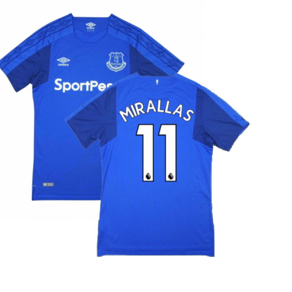 Everton No11 Mirallas Away Jersey