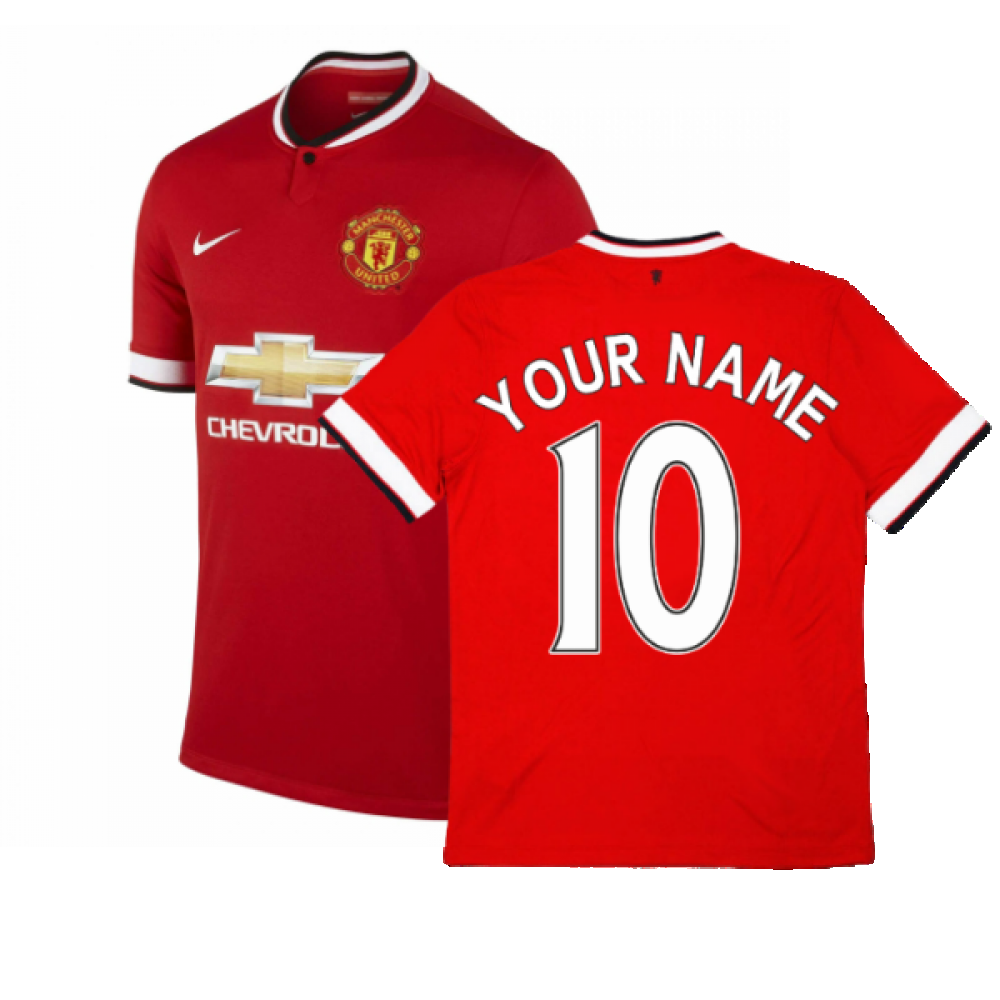 Manchester United 2014-15 Home Shirt ((Excellent) L) (Your Name)_0