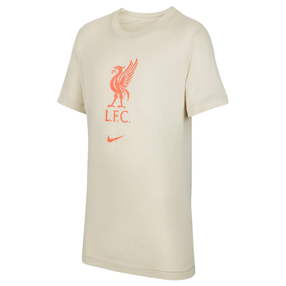 Liverpool 2021-2022 Evergreen Crest Tee (Fossil) - Kids_0