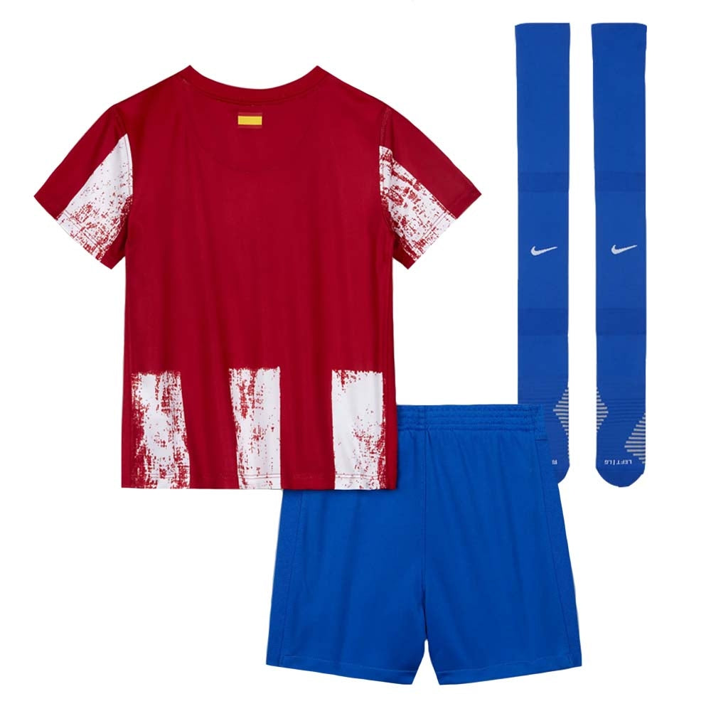 2021-2022 Atletico Madrid Little Boys Home Shirt_1