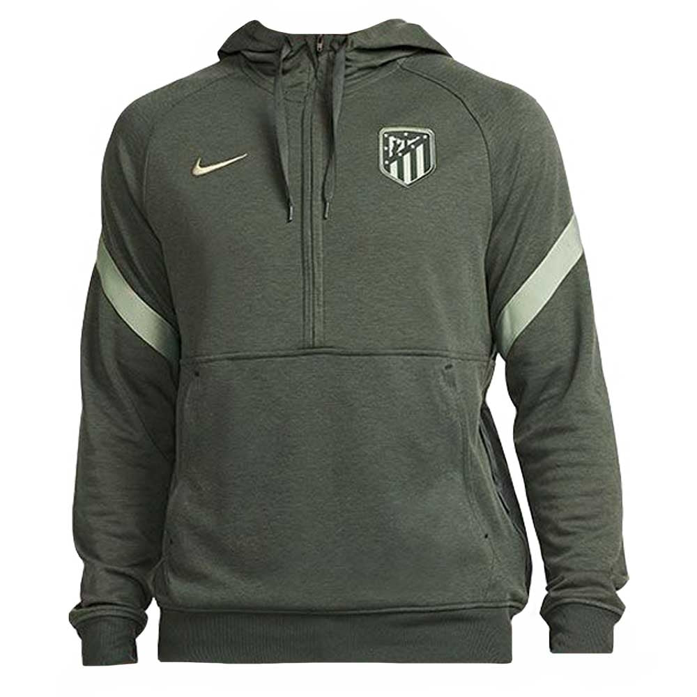 2021-2022 Atletico Madrid Fleece Travel Hoody (Outdoor Green)_0