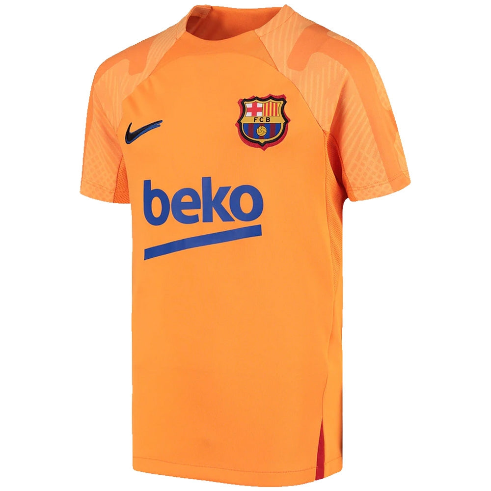 2021-2022 Barcelona Strike Training Shirt (Orange)_0