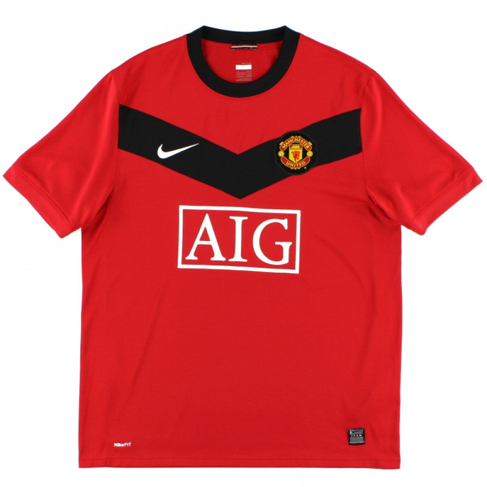 Manchester United 2009-10 Home Shirt ((Good) M)_0