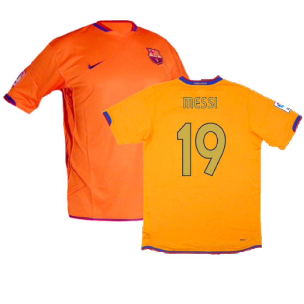 Barcelona 2006-07 Away Shirt (S) (Excellent) (Messi 19)_0