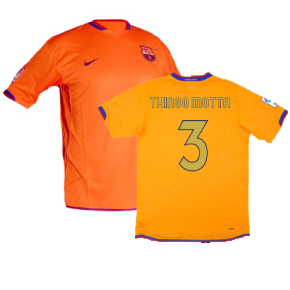 Barcelona 2006-07 Away Shirt (S) (Excellent) (Thiago Motta 3)_0