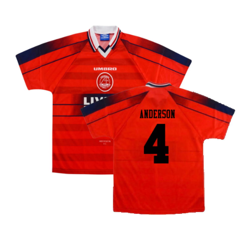 Aberdeen 1996-97 Home Shirt (L) (Excellent) (ANDERSON 4)_0