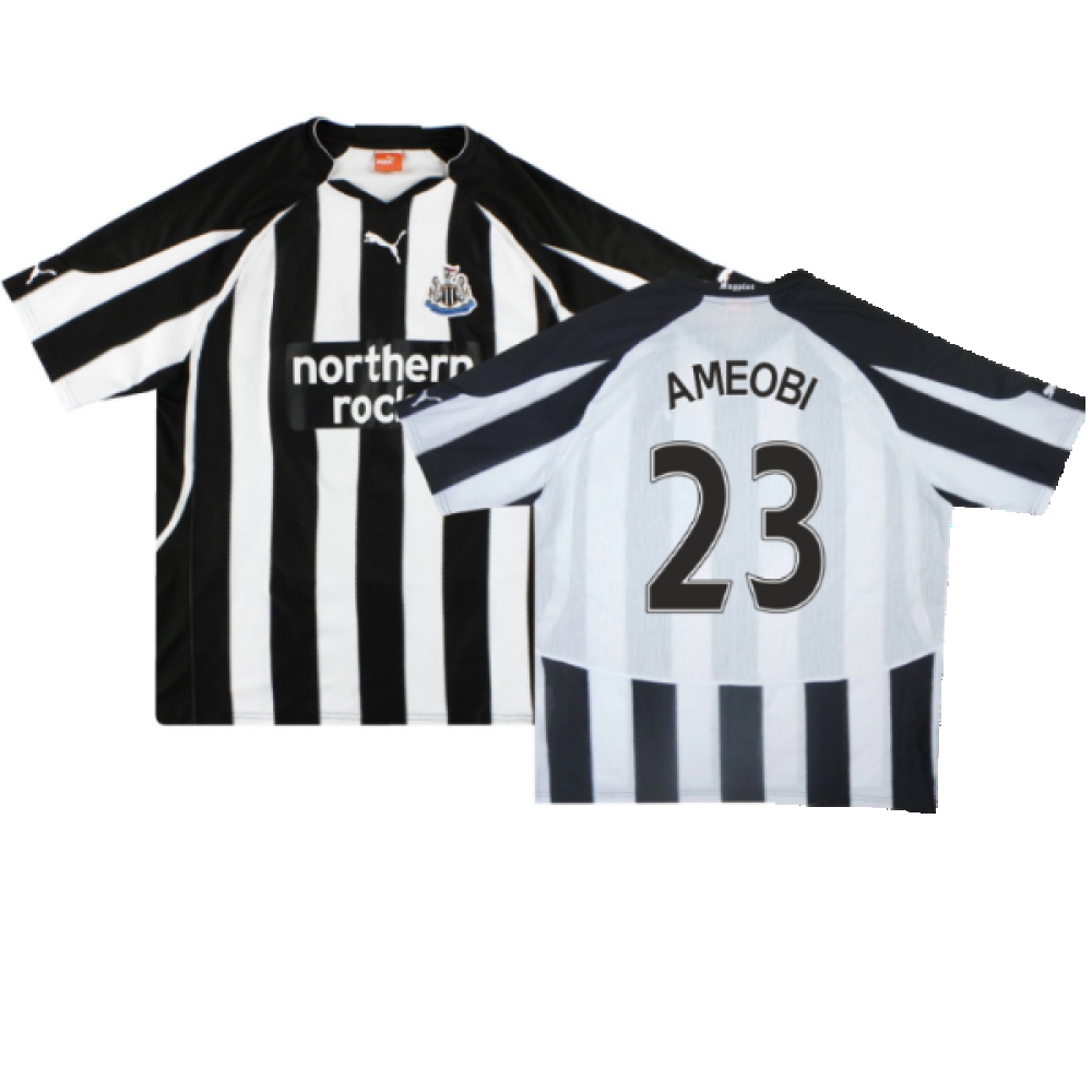 2010-2011 Newcastle Home Shirt (M) (Excellent) (Ameobi 23)_0