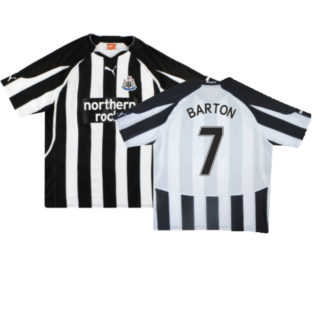 2010-2011 Newcastle Home Shirt (M) (Excellent) (Barton 7)_0