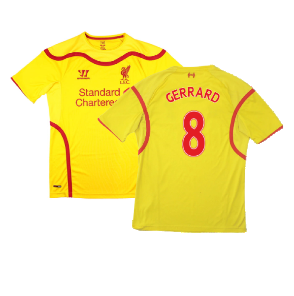 2014-15 Liverpool Warrior Away Shirt (Mint) (GERRARD 8)_0