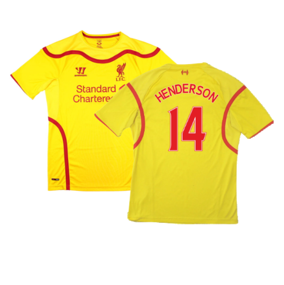 Liverpool 2014-15 Away Shirt (Excellent) (HENDERSON 14)_0