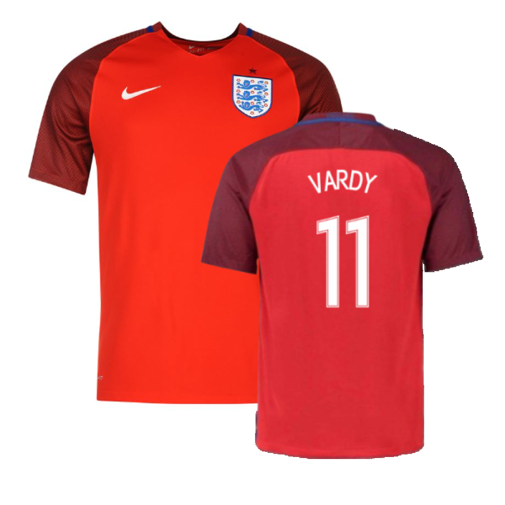 England 2016-17 Away Football Shirt (XL.Boys) (Excellent) (Vardy 11)_0