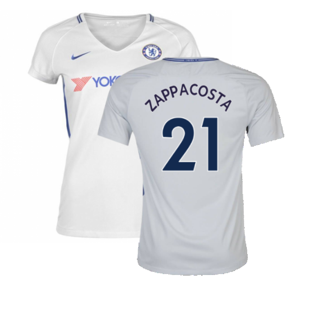 2017-2018 Chelsea Away Nike Ladies Shirt (Womens L) (Mint) (Zappacosta 21)_0