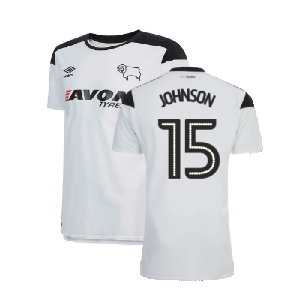 2017-2018 Derby County Home Football Shirt (XL) (Good) (Johnson 15)_0