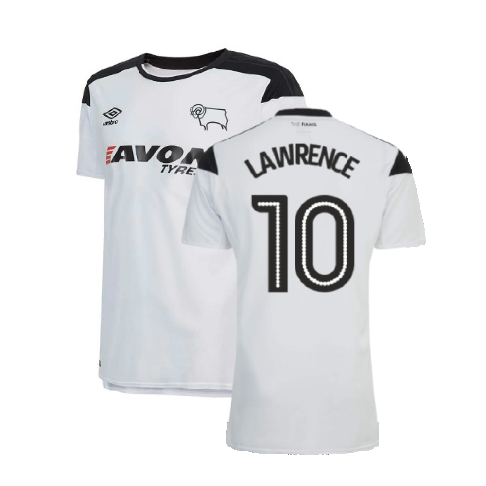 2017-2018 Derby County Home Football Shirt (XL) (Good) (Lawrence 10)_0