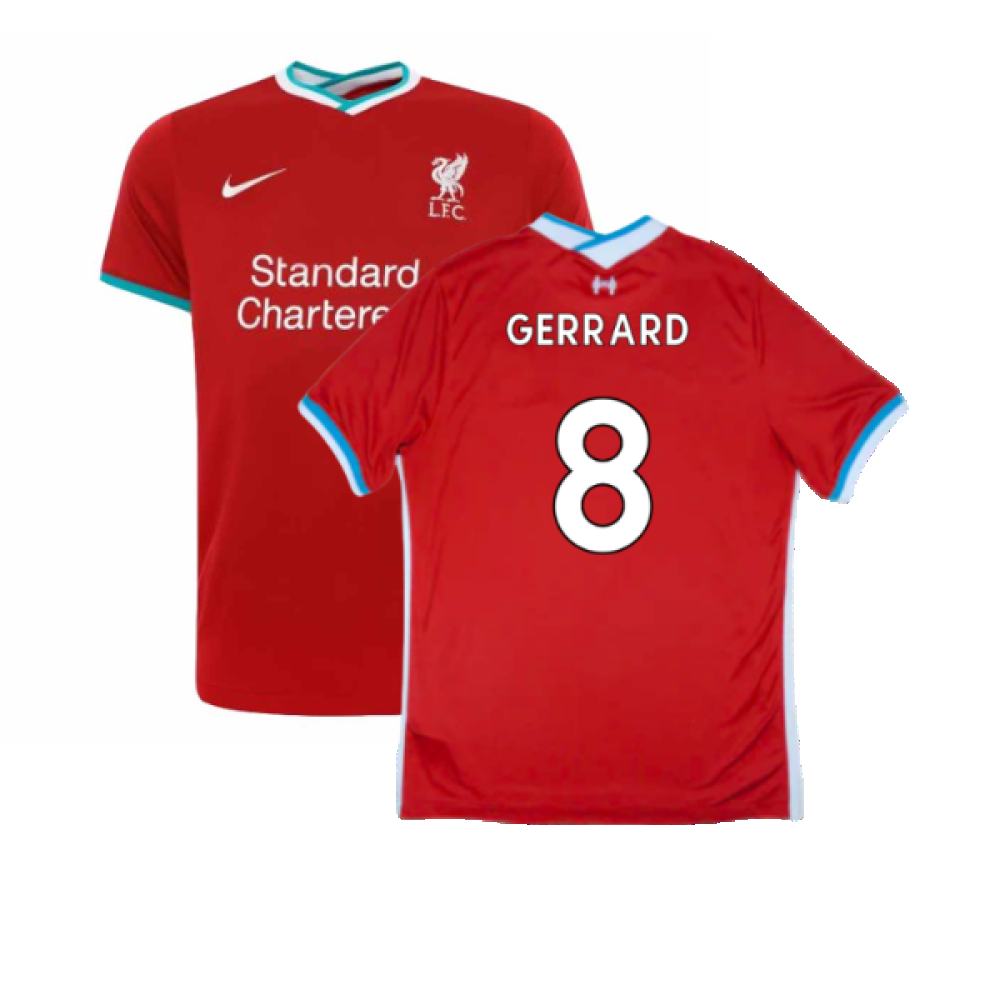 2020-2021 Liverpool Home Shirt (M) (Fair) (GERRARD 8)_0