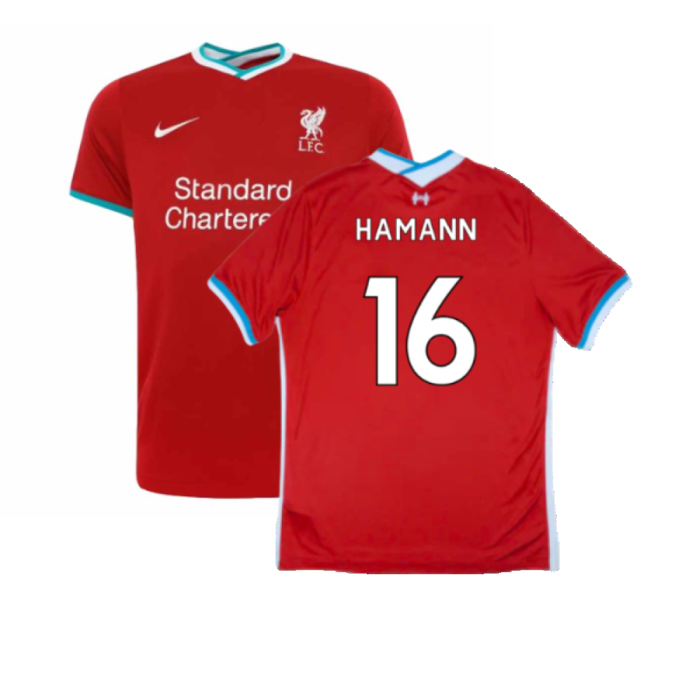 2020-2021 Liverpool Home Shirt (M) (Fair) (HAMANN 16)_0