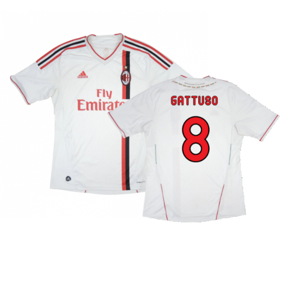 AC Milan 2011-12 Away Shirt (XXL) (Good) (Gattuso 8)_0