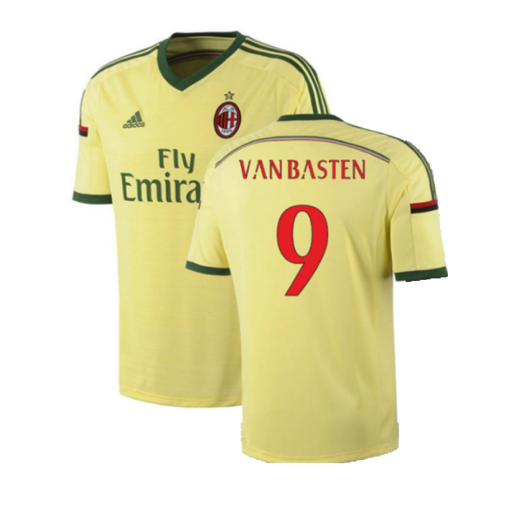 AC Milan 2014-15 Third Shirt (XL) (Very Good) (Van Basten 9)_0