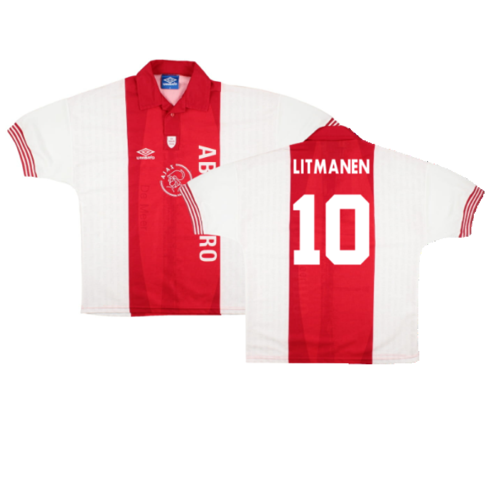 Ajax 1995-96 Special Home Shirt (M) (Excellent) (Litmanen 10)_0