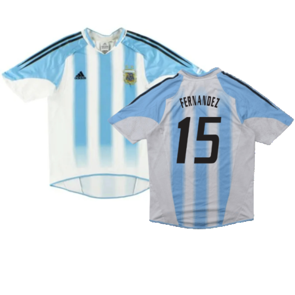 Argentina 2004-06 Home Shirt (S) (Good) (Fernandez 15)_0