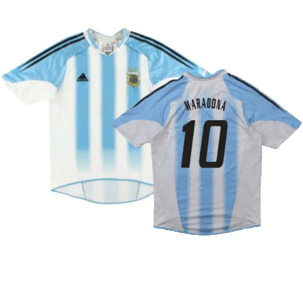 Argentina 2004-06 Home Shirt (S) (Good) (MARADONA 10)_0