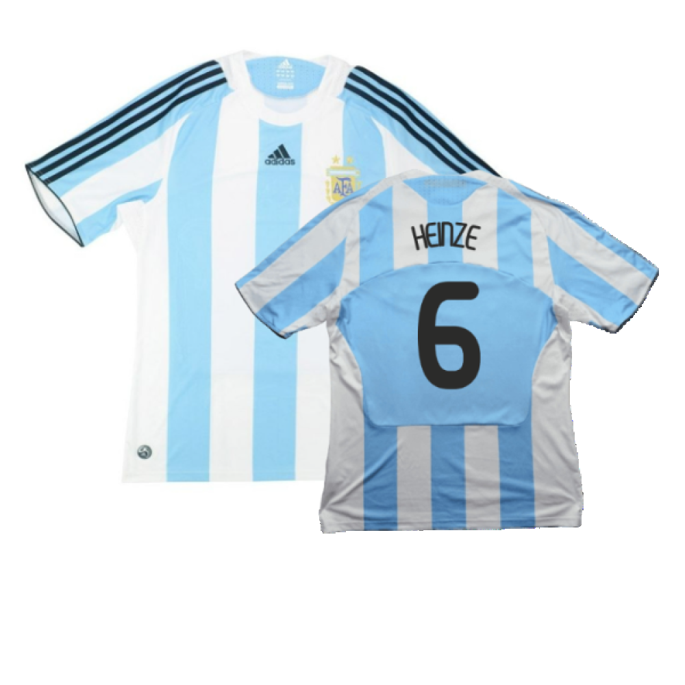Argentina 2008-09 Home Shirt (L) (Good) (Heinze 6)_0