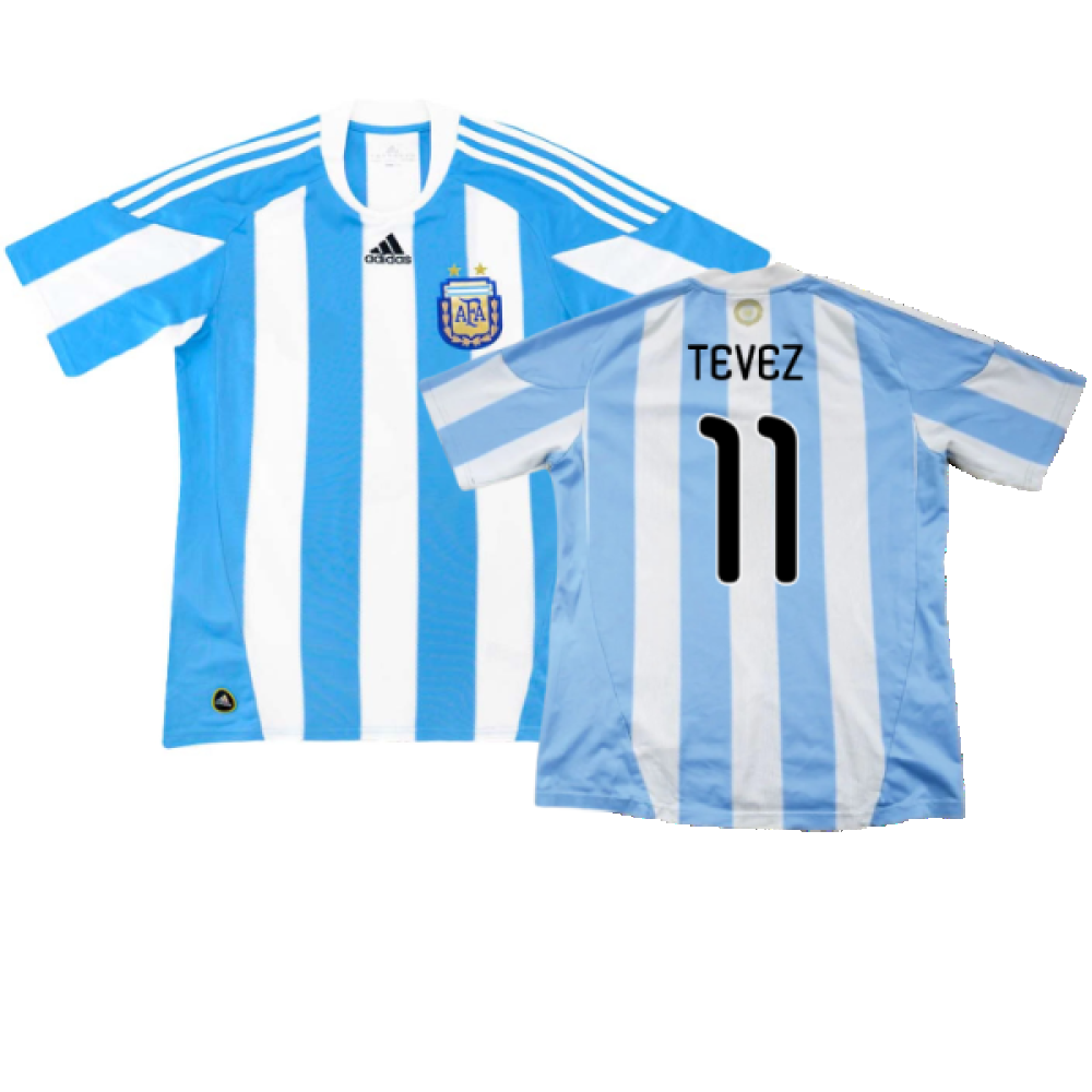 Argentina 2010-11 Home (L) (Excellent) (Tevez 11)_0