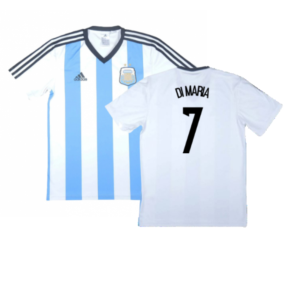 Argentina 2013-15 Basic Home Shirt (Very Good) (Di Maria 7)_0