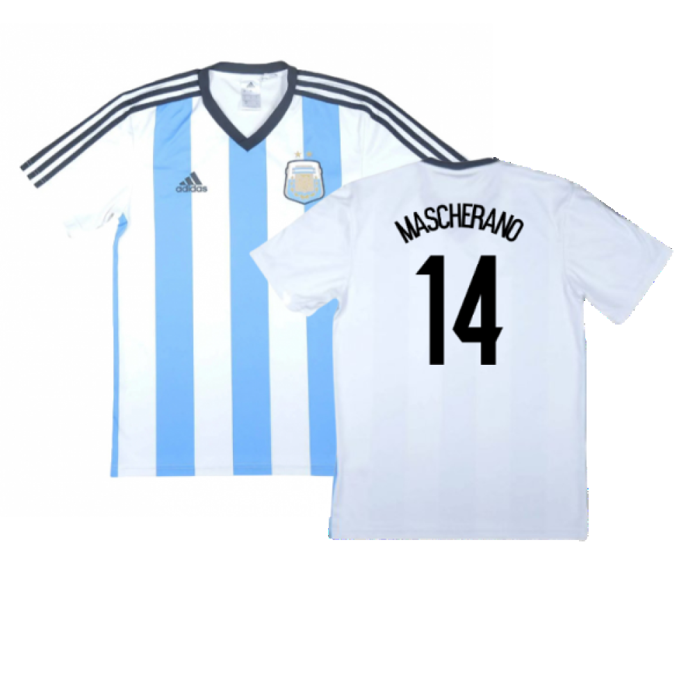 Argentina 2013-15 Basic Home Shirt (Very Good) (Mascherano 14)_0