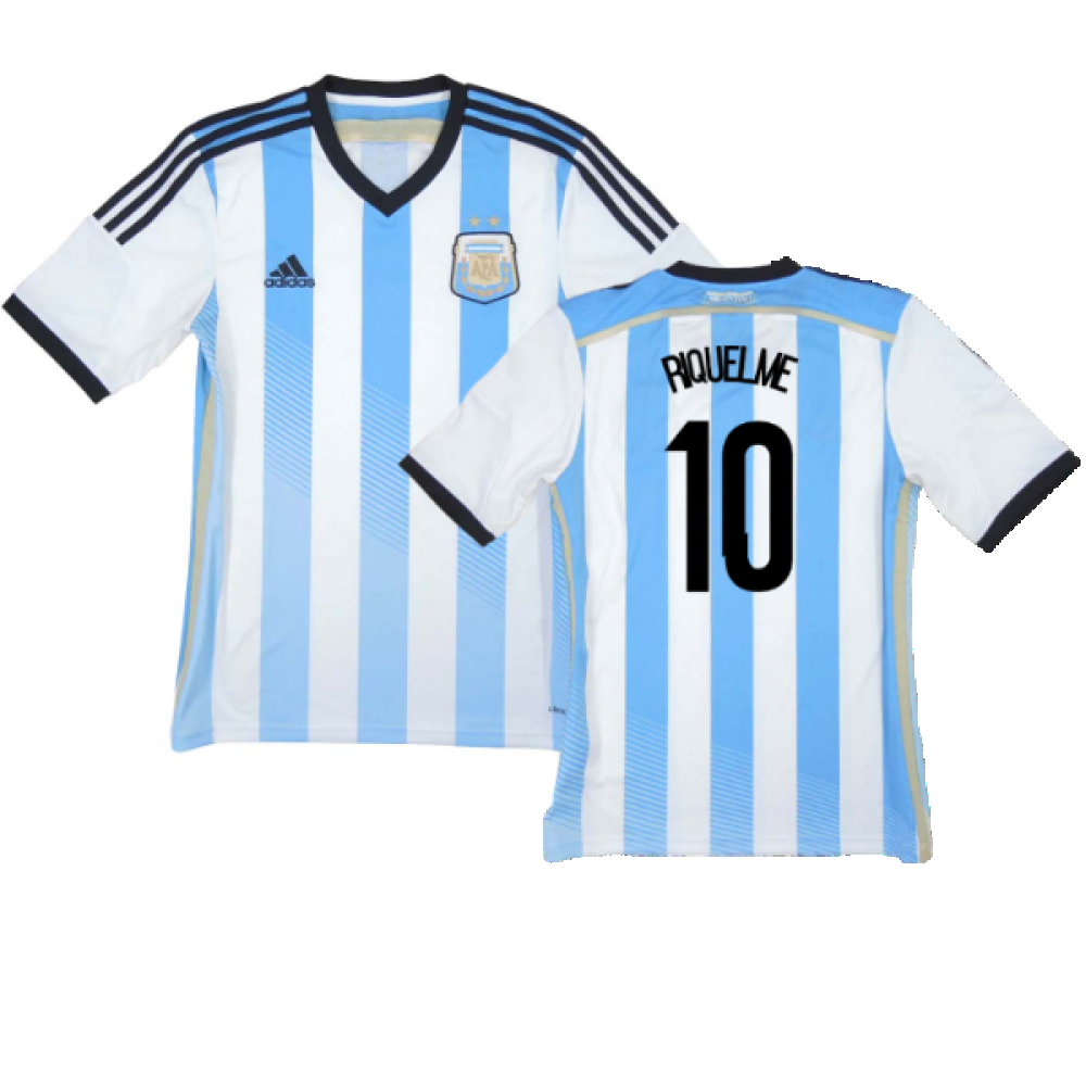 Argentina 2014-15 Home Shirt (XL) (Very Good) (Riquelme 10)_0