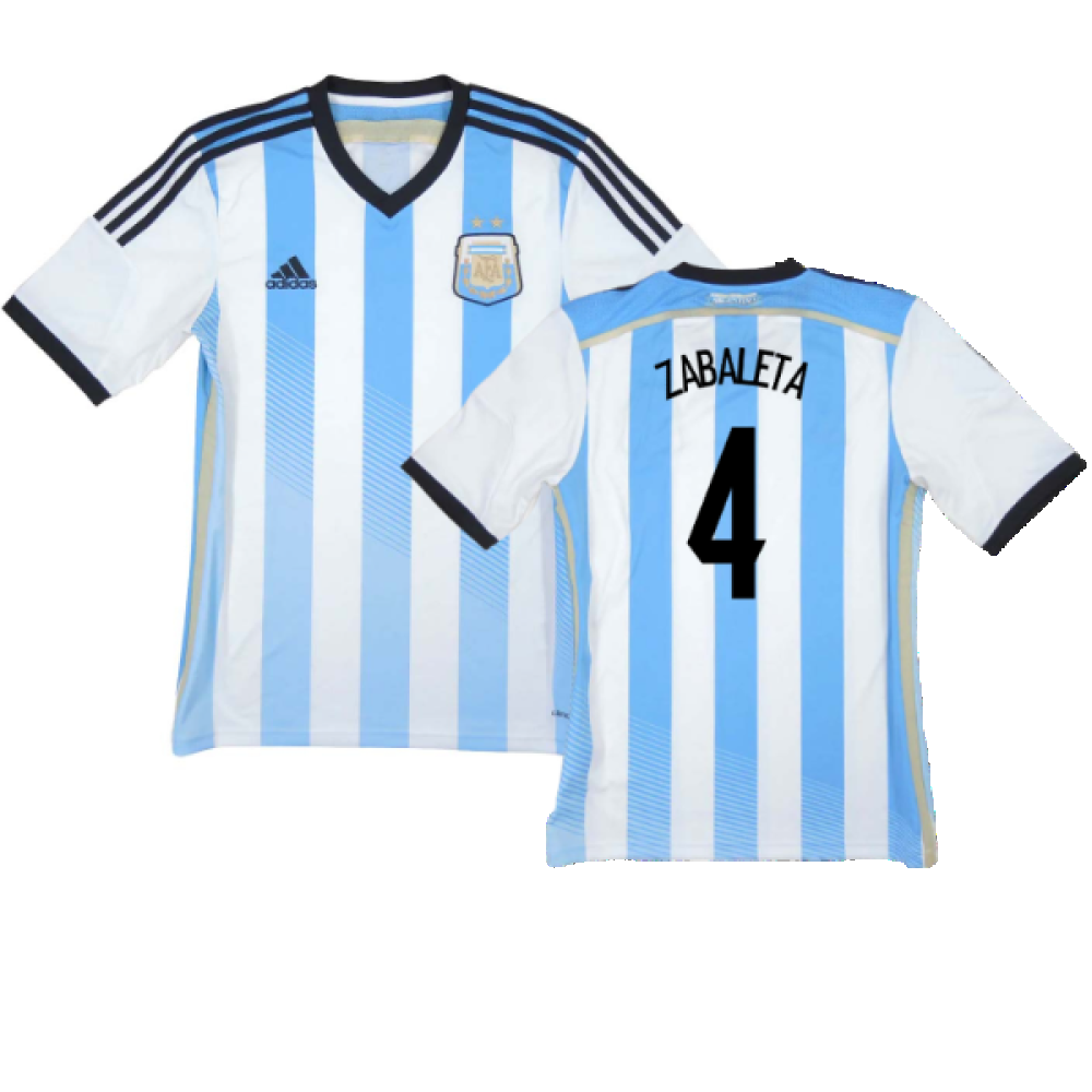 Argentina 2014-15 Home Shirt (L) (Mint) (Zabaleta 4)_0