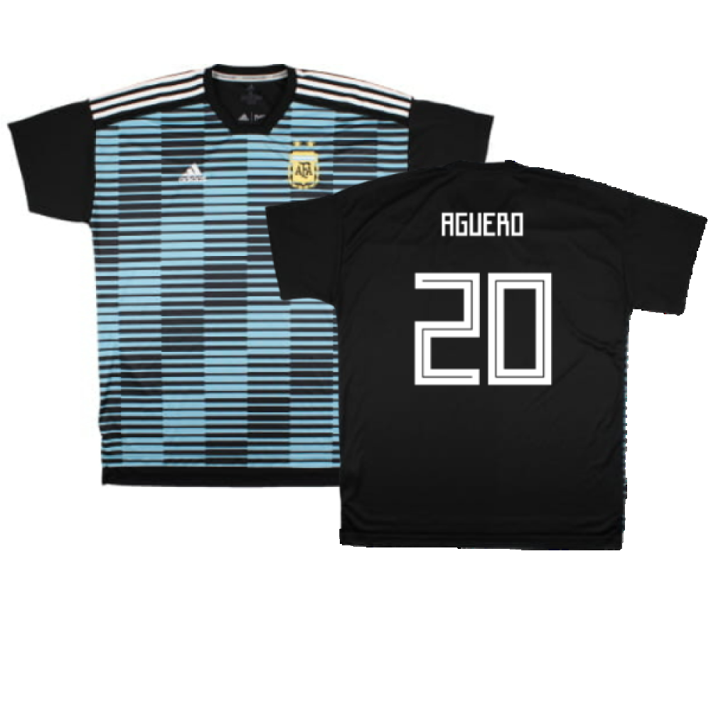 Argentina 2018-19 Adidas Pre-Match Shirt (XL) (Mint) (Aguero 20)_0