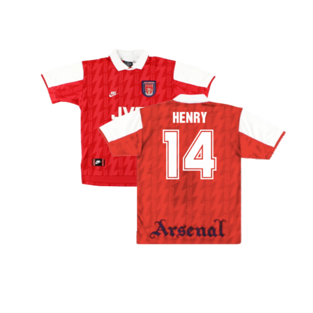 Arsenal 1994-96 Home Shirt (Excellent) (Henry 14)_0