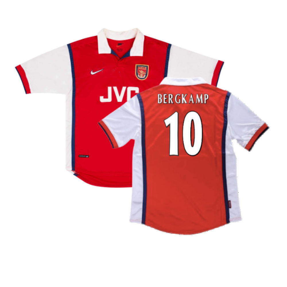 Arsenal 1998-99 Home Shirt (2XL) (Good) (Bergkamp 10)_0