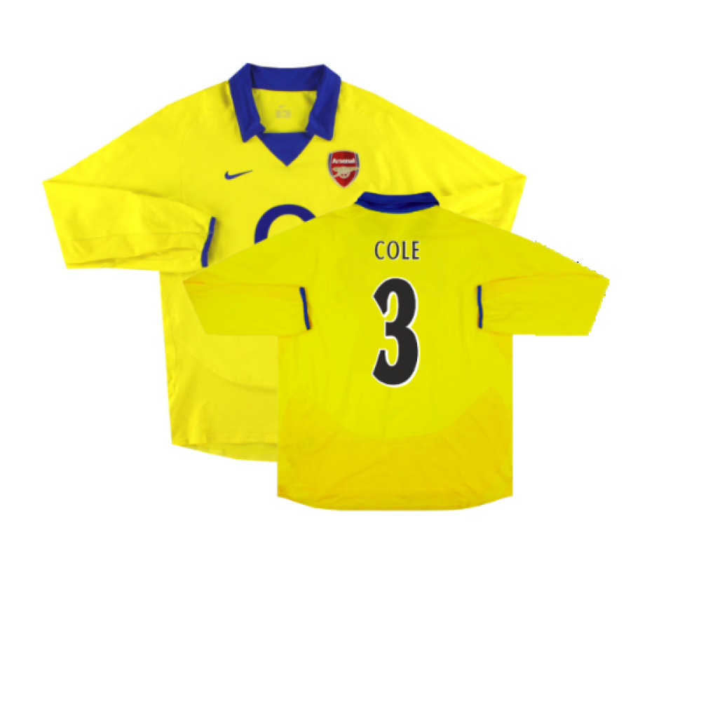 Arsenal 2003-05 Long Sleeve Away Shirt (Excellent) (Cole 3)_0