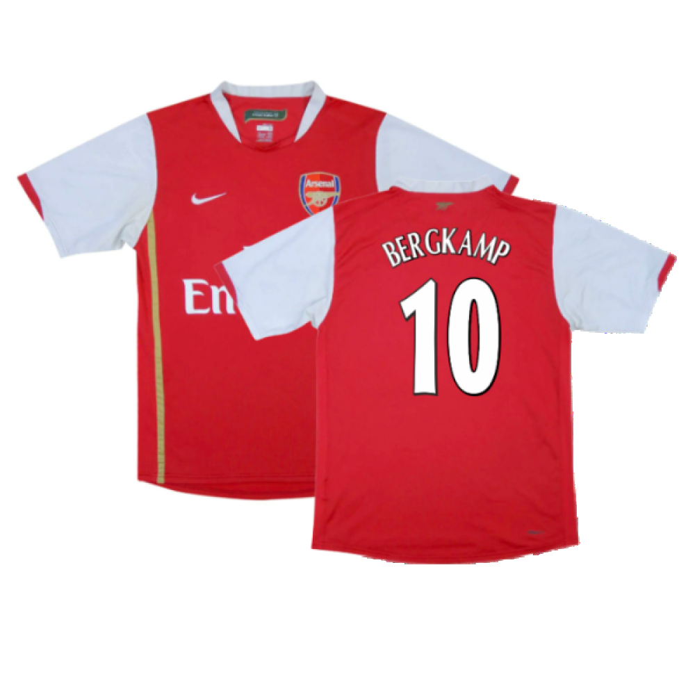 Arsenal 2006-08 Home Shirt (XL) (Excellent) (Bergkamp 10)_0