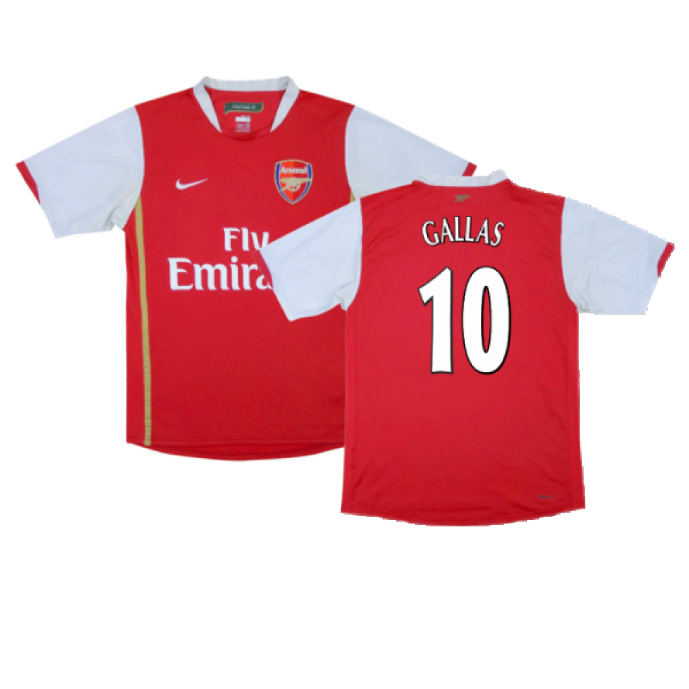 Arsenal 2006-08 Home Shirt (XL) (Excellent) (Gallas 10)_0